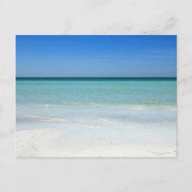 Siesta Beach Gulf Coast Postcard (Front)