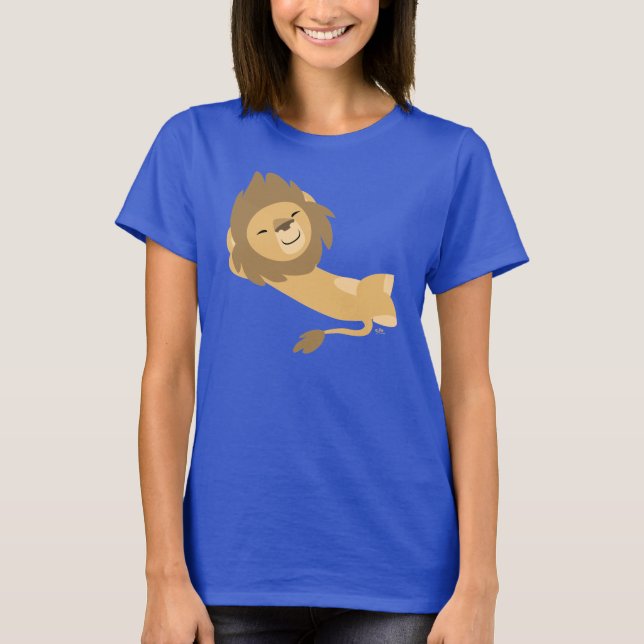Siesta! Cute Cartoon Lion Women T-shirt (Front)