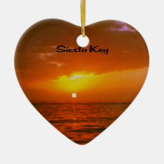 Siesta Key Beach Ceramic Tree Decoration