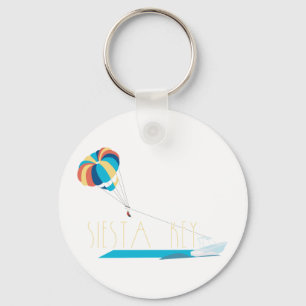Siesta Key Beach Parasailing Key Ring