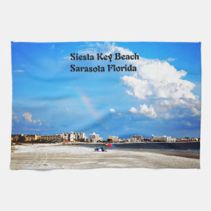 Siesta Key Beach Tea Towel