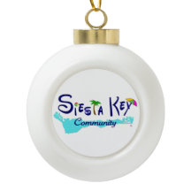 Siesta Key Community Ornament with tree design