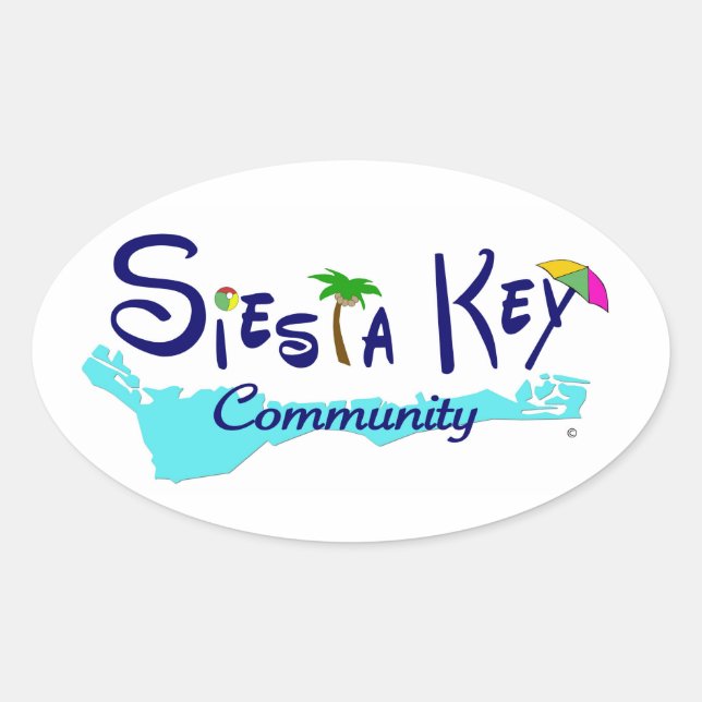 Siesta Key Community Sticker (Front)