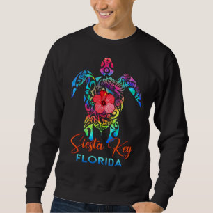 Siesta Key Florida 2025 Sea Turtle Beach Summer Va Sweatshirt