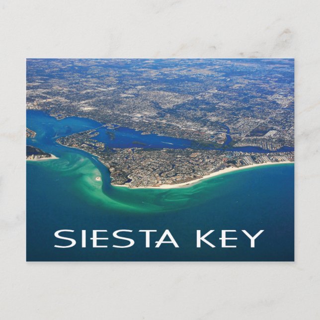 Siesta Key, Florida aerial photo Postcard (Front)