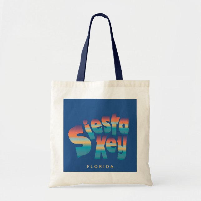 Siesta Key Florida in sunset colours Tote Bag (Front)