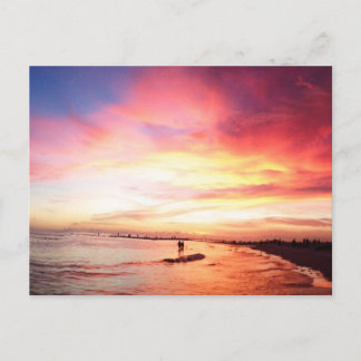 Siesta Key Florida, Summer Night, Sunset Postcard