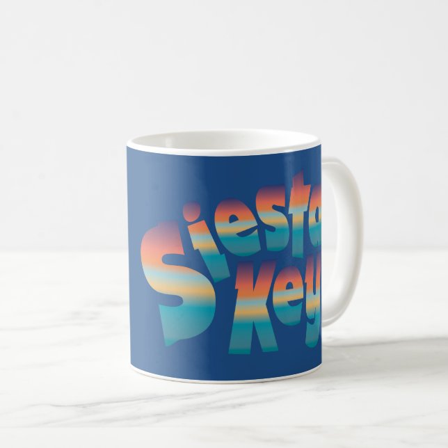 Siesta Key Florida sunset colours  Coffee Mug (Front Right)