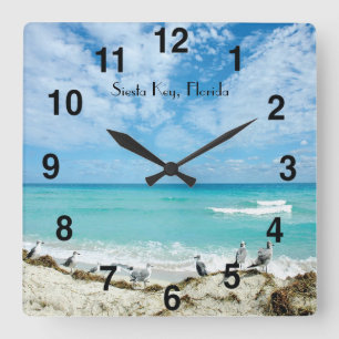 Siesta Key Florida Wall Clock