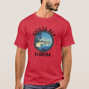 Siesta Key Florida with Black Lettering T-Shirt