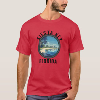Siesta Key Florida with Black Lettering T-Shirt
