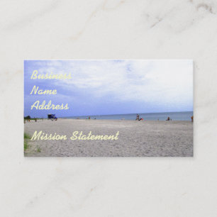 Siesta Keys Sand & Beach Themed Merchandise Business Card