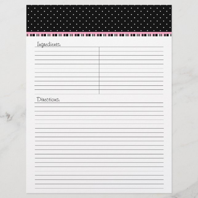 Siesta Motel Recipe Letterhead -TBA (Front)