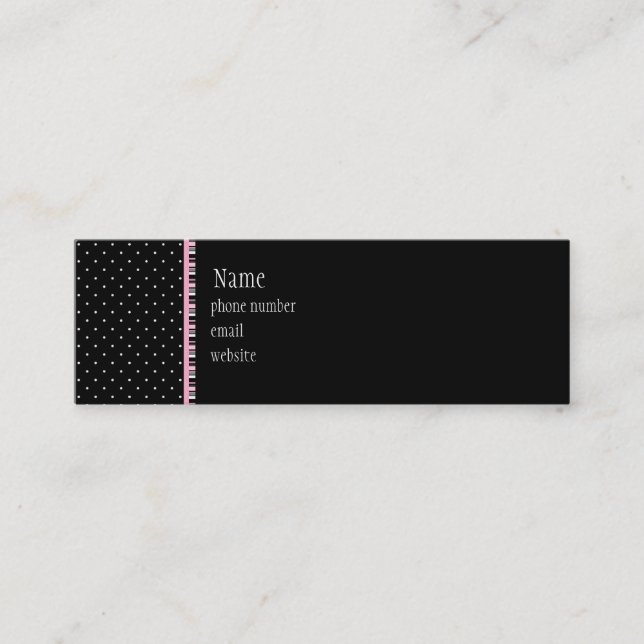 Siesta Motel Skinny Business Card (Front)