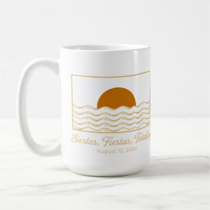 Siestas Fiestas Totality Spain Solar Eclipse 2026 Coffee Mug
