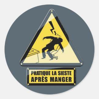 Sieste Classic Round Sticker