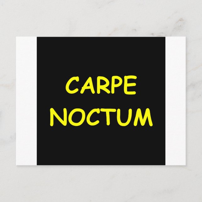 sieze the night postcard (Front)