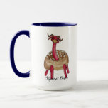 Sifganiyot beasty! Chanukkah jelly doughnut Mug<br><div class="desc">Silly looking creature with an ostrich like head and neck,  jelly doughnut body and long jelly legs</div>