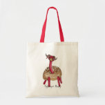 Sifganiyot beasty! Chanukkah jelly doughnut Tote Bag<br><div class="desc">Silly looking creature with an ostrich like head and neck,  jelly doughnut body and long jelly legs</div>
