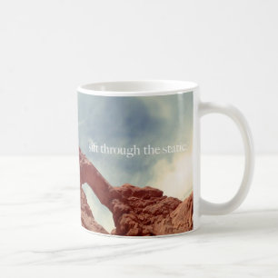sift through the static coffee mug