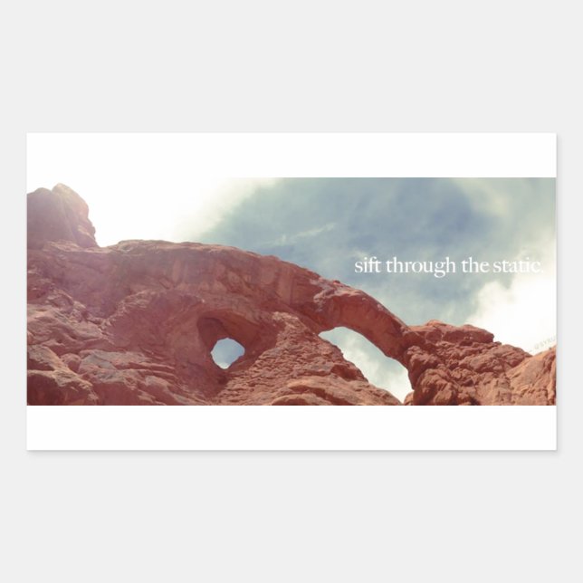 sift through the static rectangular sticker (Front)