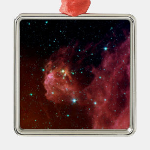Sig07-006 Red dust sky cloud NASA Metal Tree Decoration