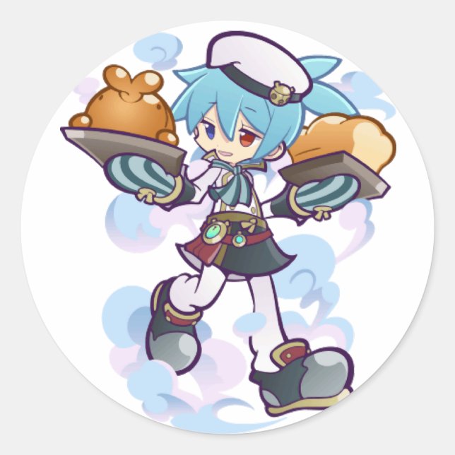Sig Puyo Puyo - Baker Sig Classic Round Sticker (Front)