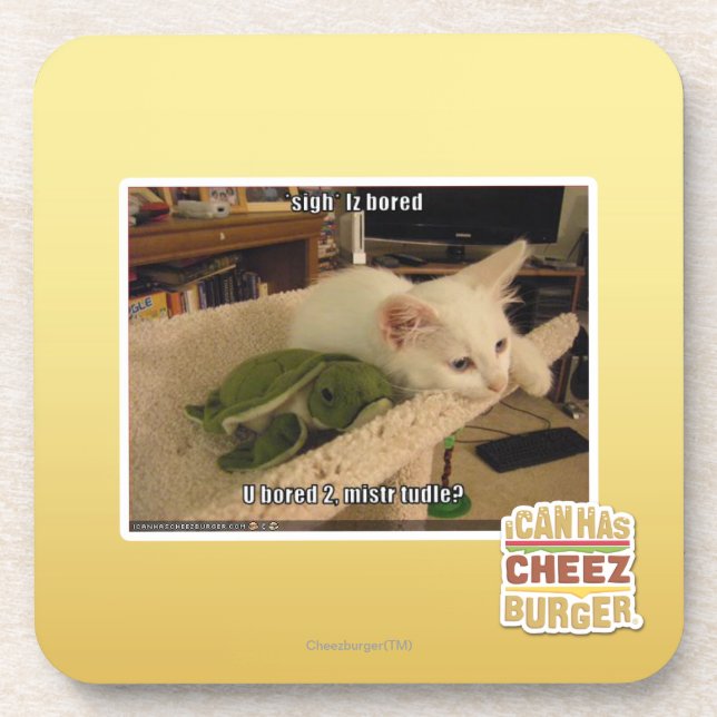 Sigh. Iz bored Coaster (Front)