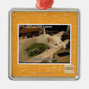 Sigh. Iz bored Metal Tree Decoration