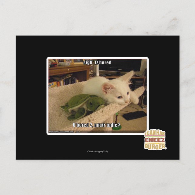 Sigh. Iz bored Postcard (Front)