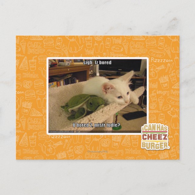 Sigh. Iz bored Postcard (Front)
