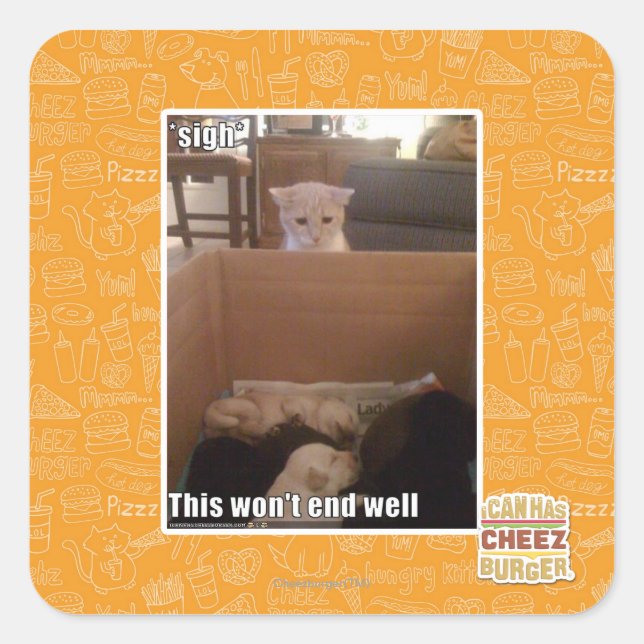 sigh square sticker (Front)