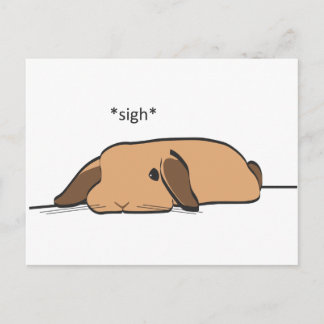 SIGHING LOP POSTCARD