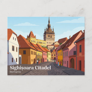Sighisoara Citadel Romania Postcard