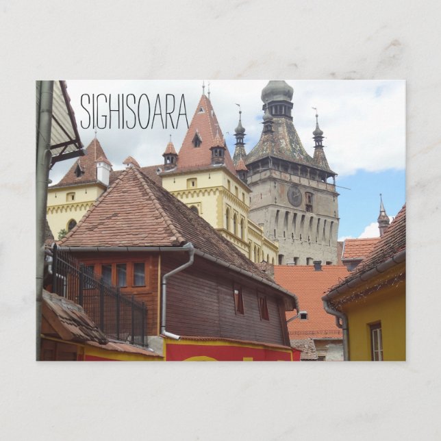Sighisoara Mediaeval Town Postcard (Front)