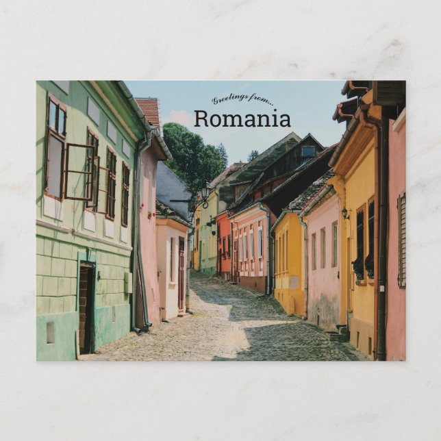 Sighișoara Romania Postcard (Front)