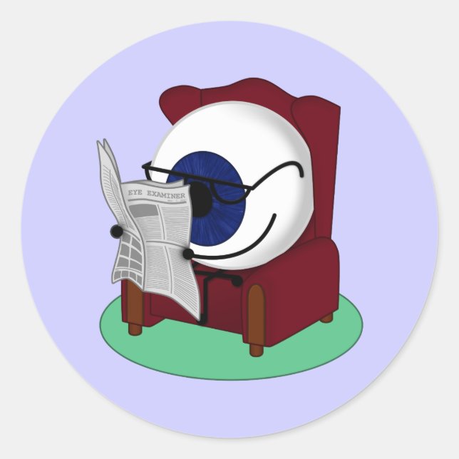 Sight Reading Classic Round Sticker (Front)