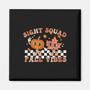 Sight Squad Fall Vibes Pumpkin Fall Leaf Autumn Op Magnet