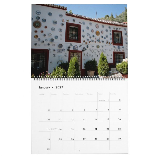 Sights from Spain Calendar (Jan 2027)