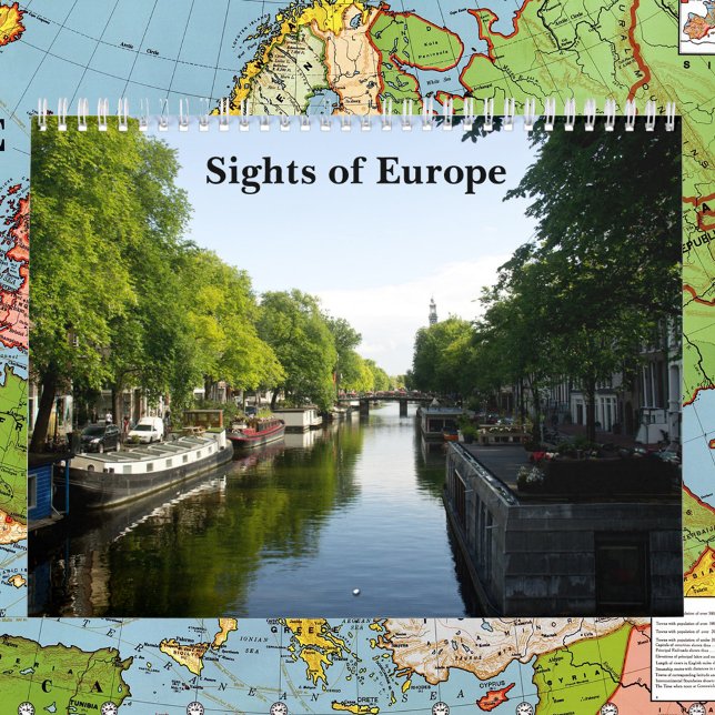 Sights of Europe Calendar (A calendar featuring sights from Europe)