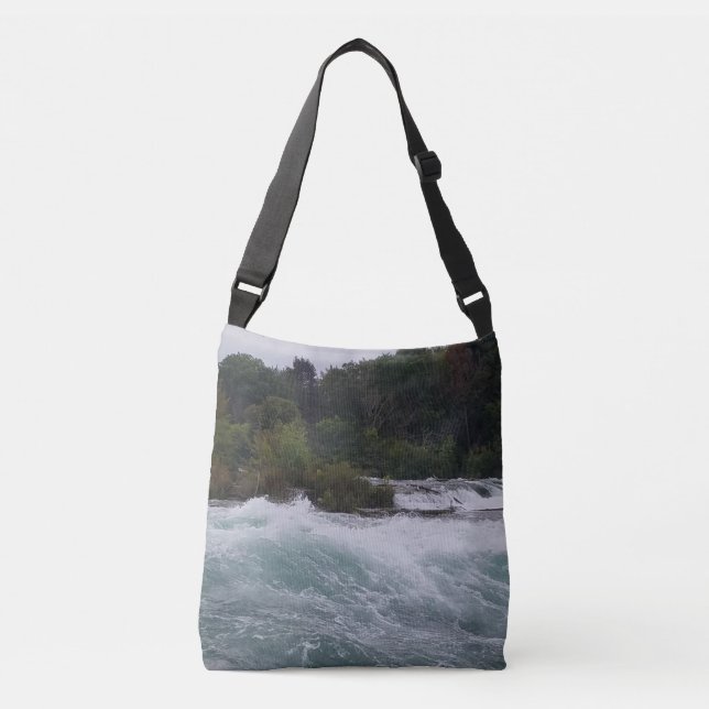 Sightseeing at Niagara Falls Crossbody Bag (Front)