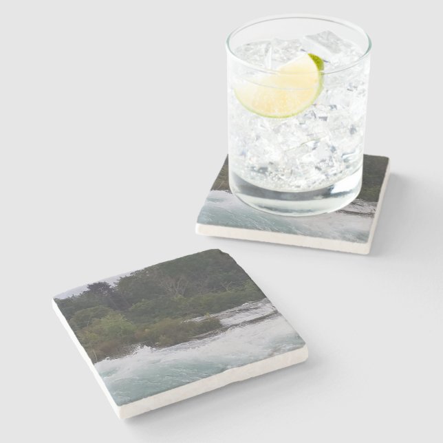 Sightseeing at Niagara Falls Stone Coaster (Side)