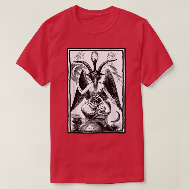 Sigil of Baphomet High QualityGoat of Mendes  T-Shirt (Design Front)