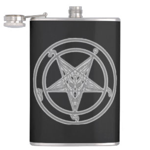 Sigil Of Baphomet Hip Flask