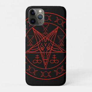 Sigil of Baphomet triple moon and sigil of lucifer Case-Mate iPhone Case