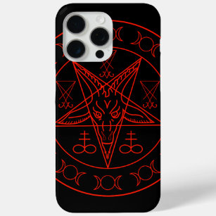 Sigil of Baphomet triple moon and sigil of lucifer iPhone 15 Pro Max Case