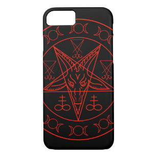 Sigil of Baphomet triple moon and sigil of lucifer Case-Mate iPhone Case