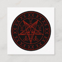 Sigil of Baphomet triple moon and sigil of lucifer