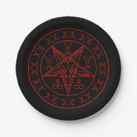 Sigil of Baphomet triple moon and sigil of lucifer