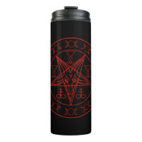 Sigil of Baphomet triple moon and sigil of lucifer